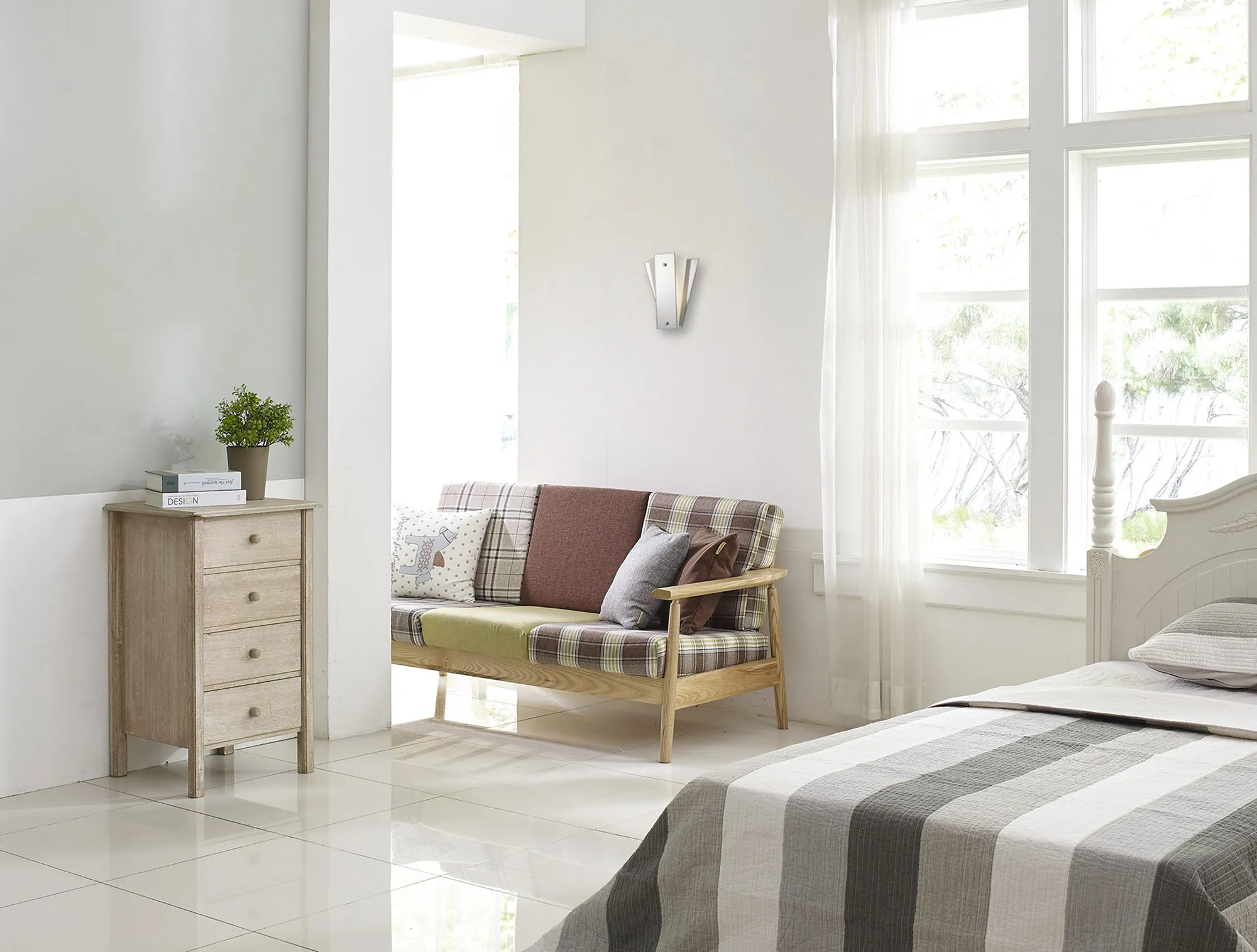 Atlantis Wall Lights Deco Flush Wall Lights